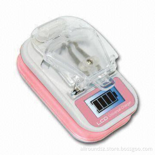 Mobile Phone Charger with LCD Screen, Suitable for Nokia, Motorola, and Sony Ericsson